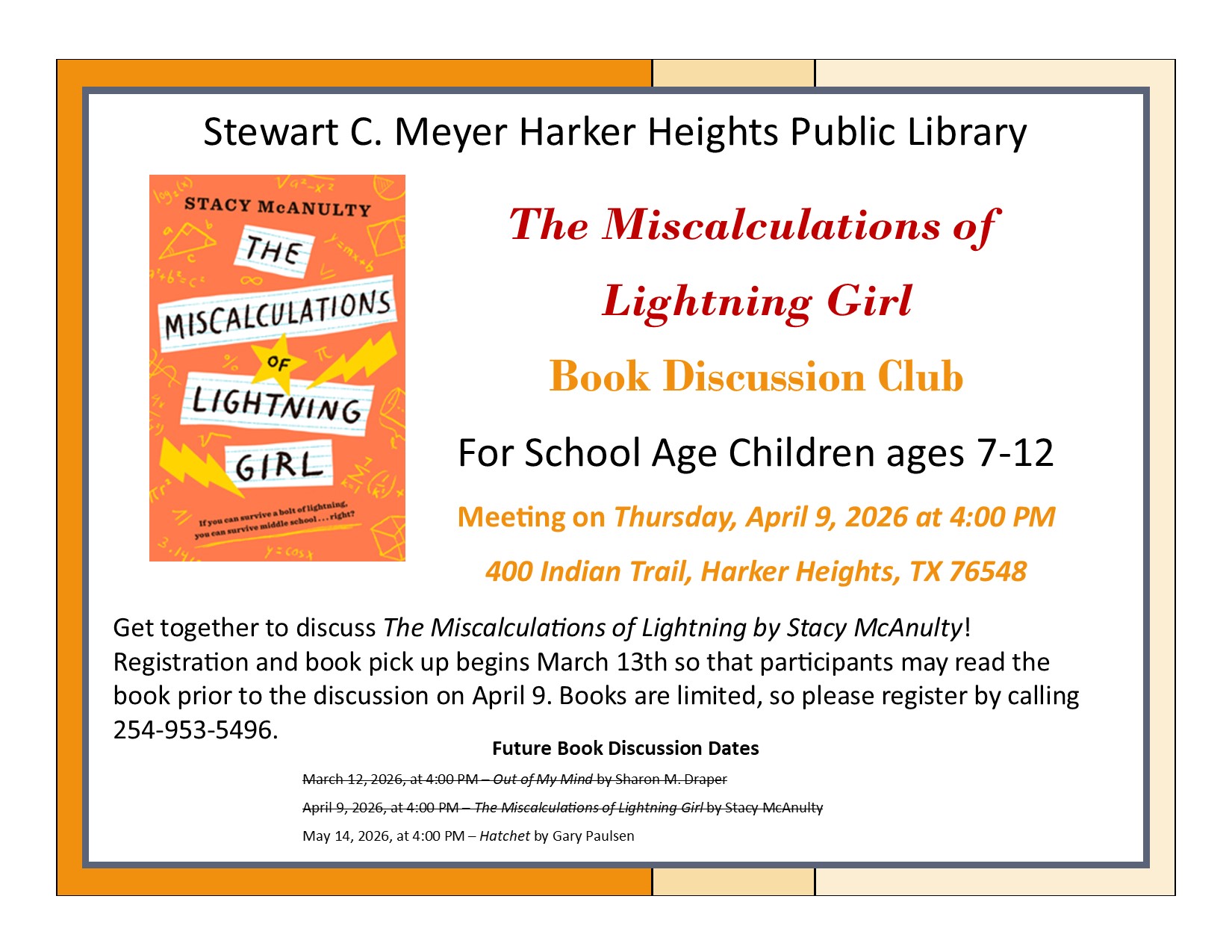 Childrens Book Club Spring 2026 Miscal