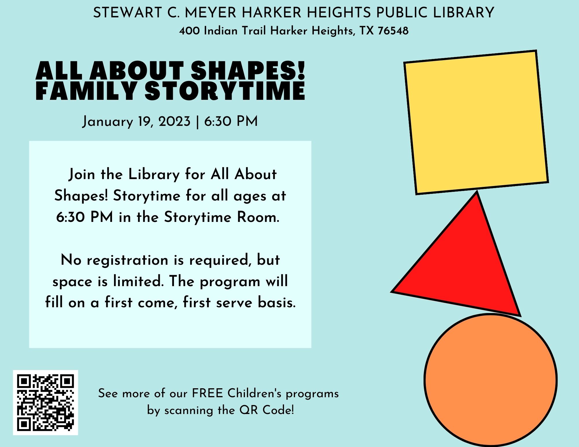 01.19.23 Shapes Family Storytime