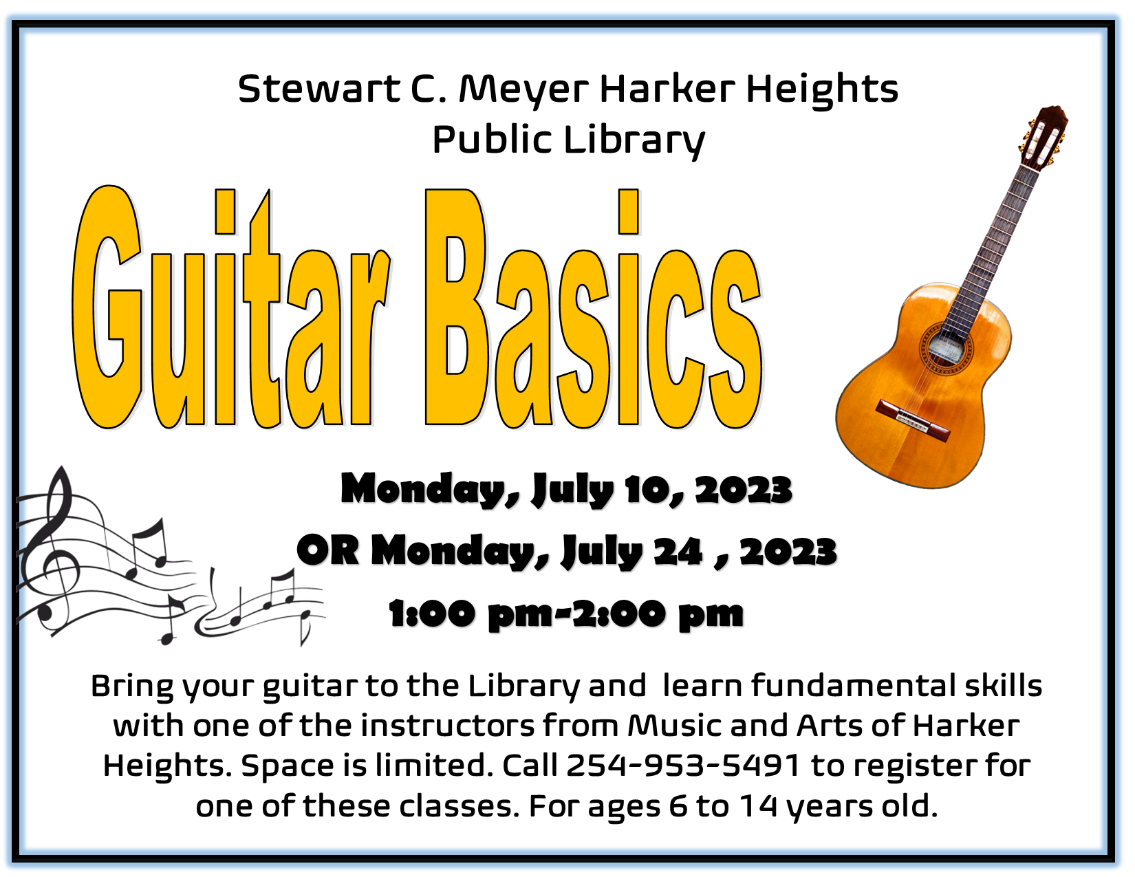 Guitar Basics Summer 2023