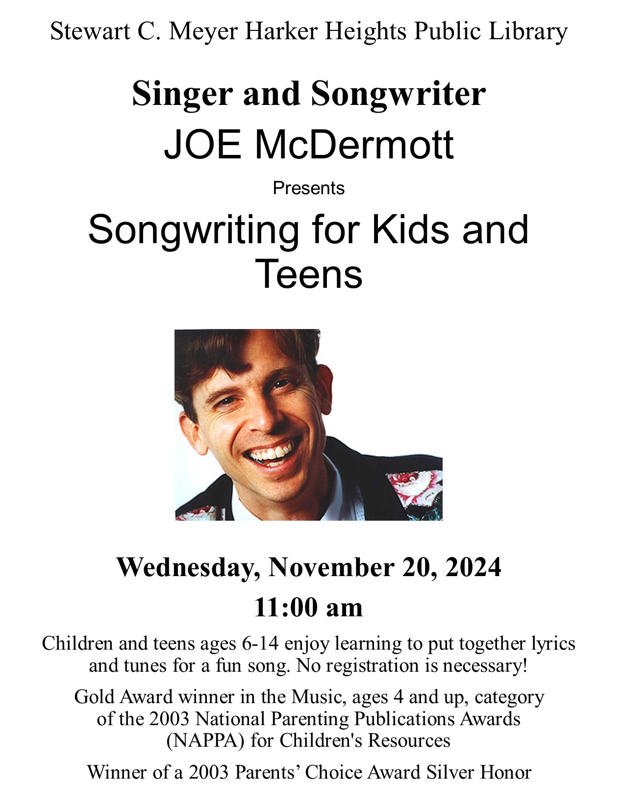 joe mcdermott song workshop 2024