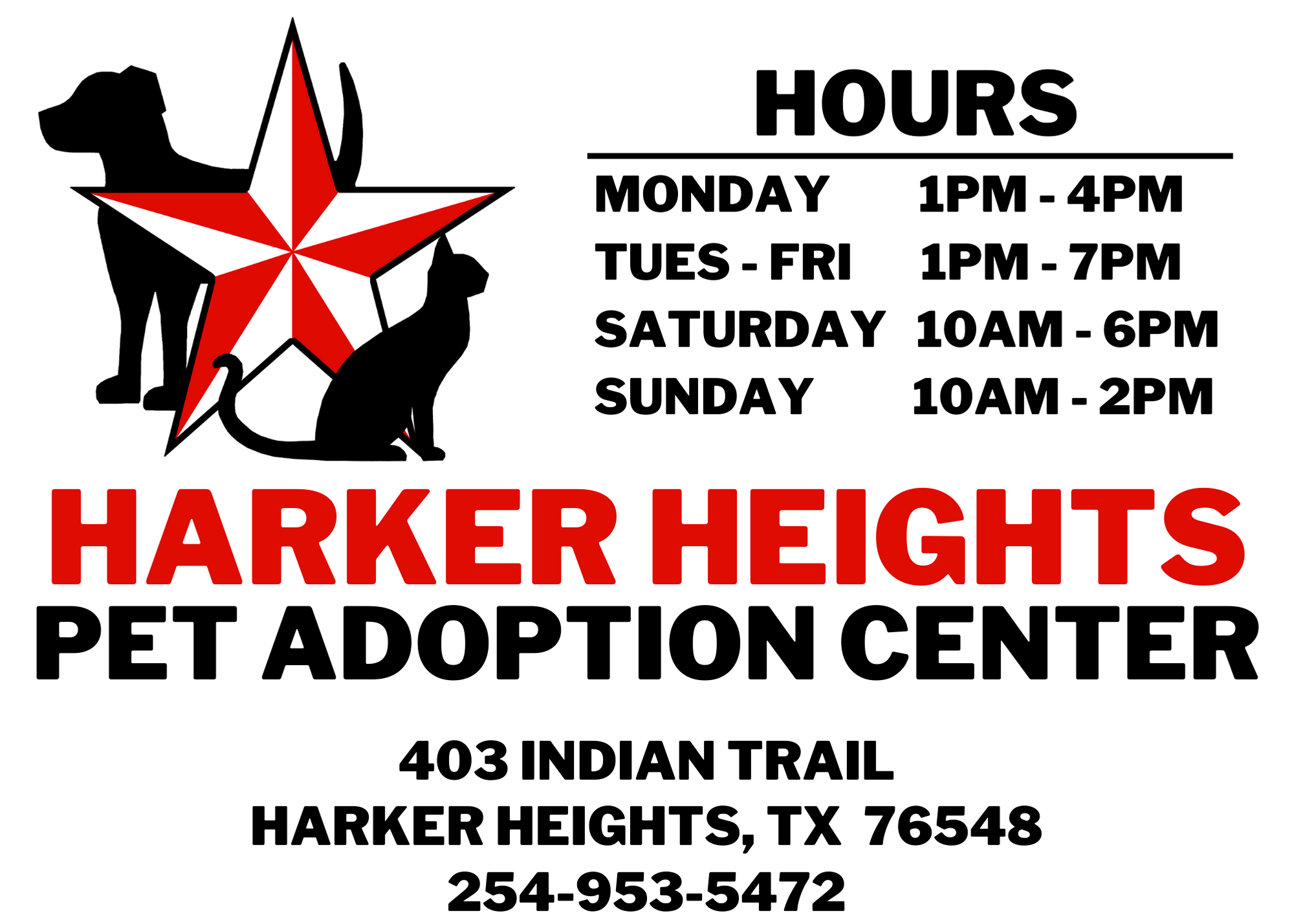 City of Harker Heights Pet Adoption Center