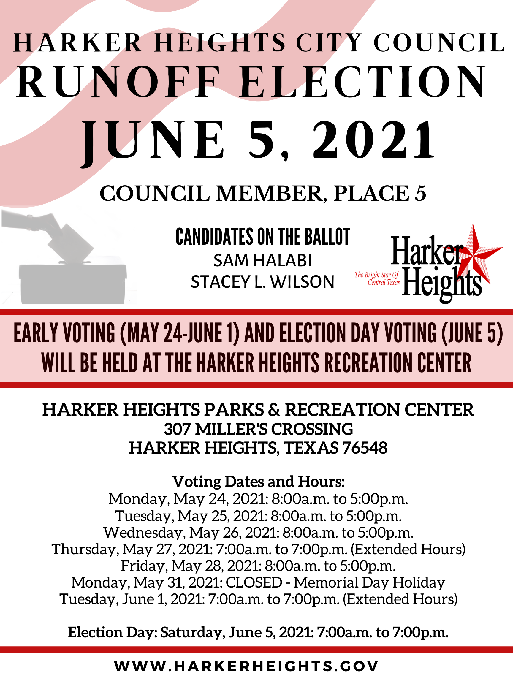 City of Harker Heights Runoff Election 2021