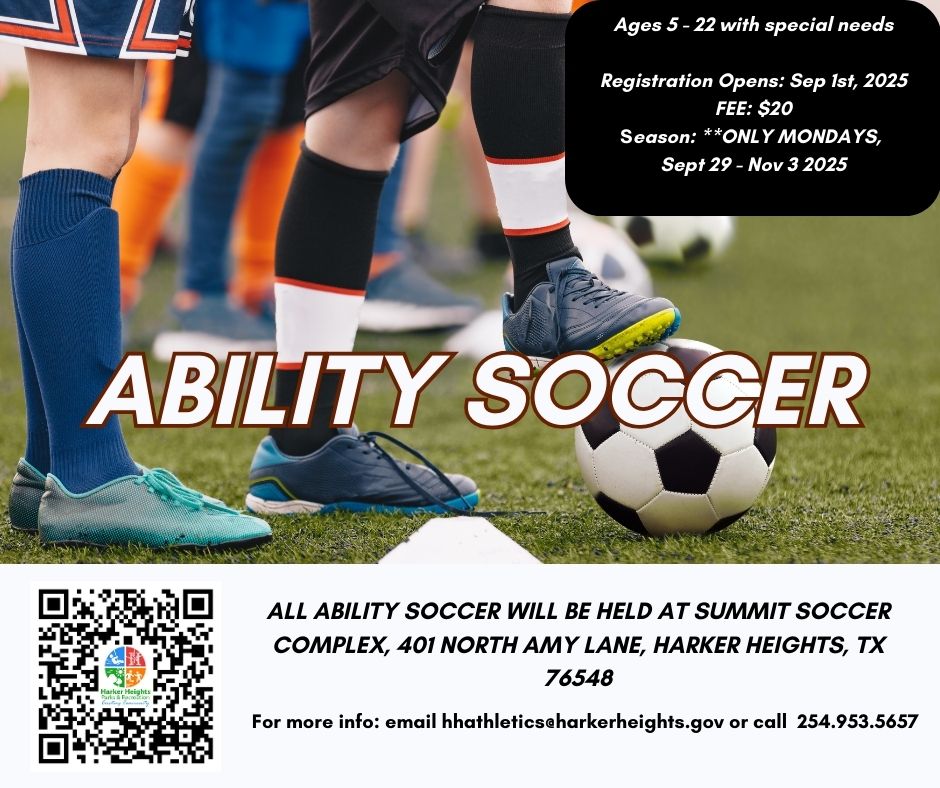 Ability Soccer registration