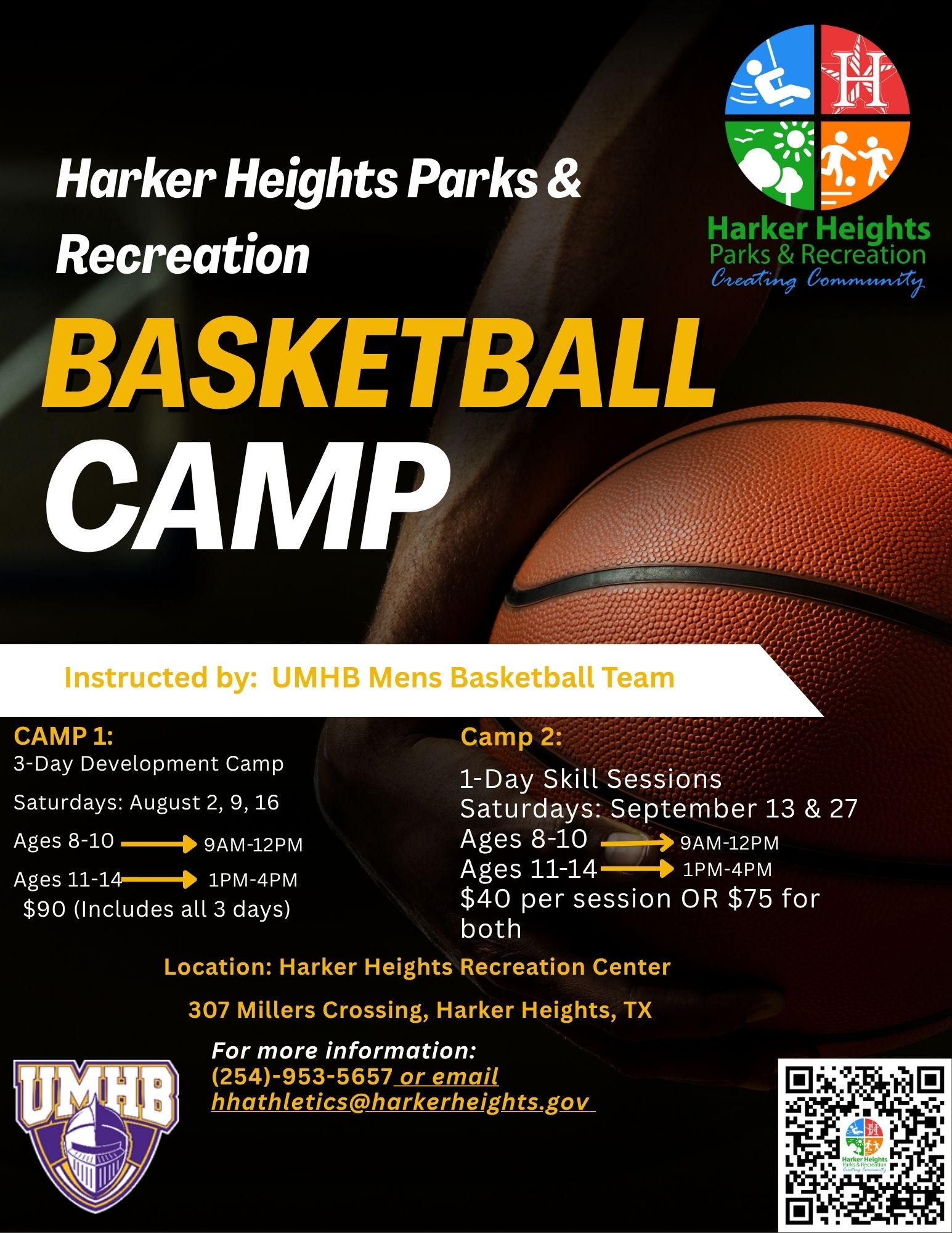 Fall 2025 Basketball Camp Flyer