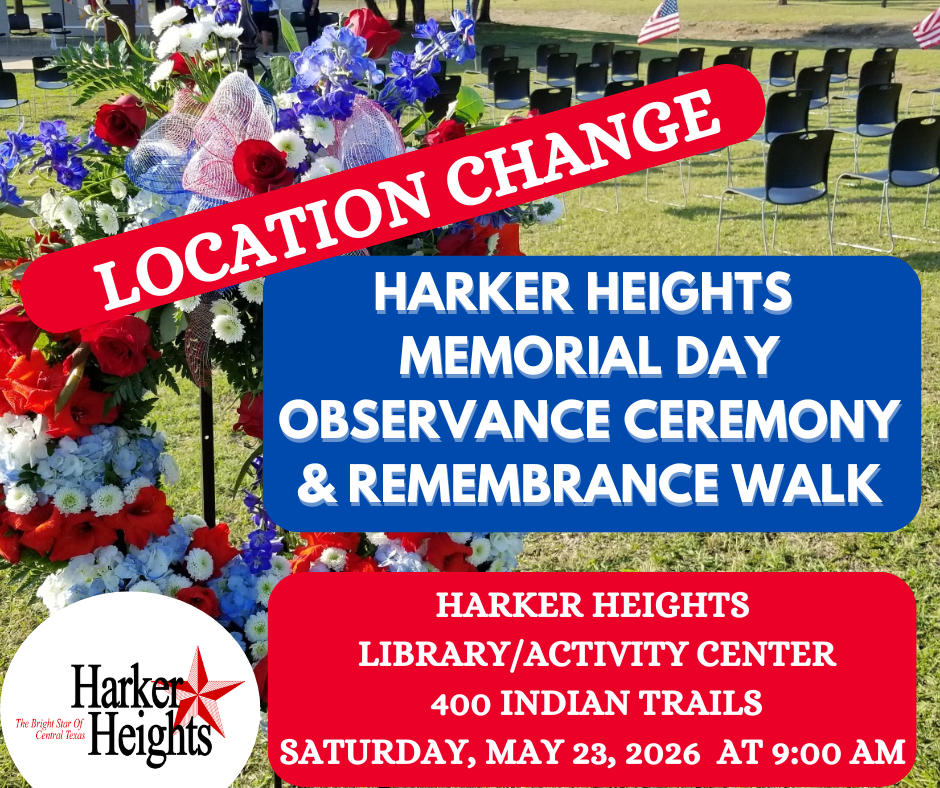 Memorial Day 2026 Location Change
